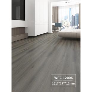 12mm醛零添加wpc石塑地板防水耐磨pvc石晶静音锁扣地暖出口品质