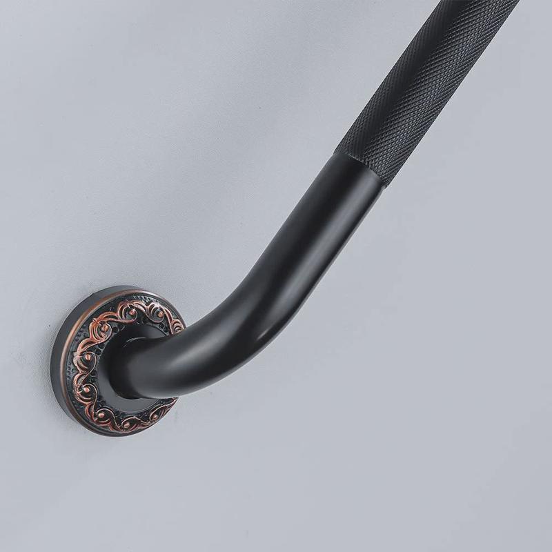 欧式仿古复古古浴室浴缸扶手安全牢固黄铜扶手油擦青铜黑雕花把手