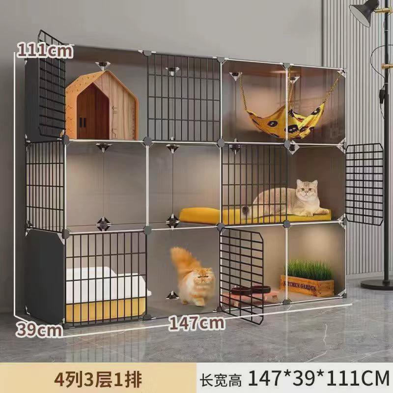 猫笼子超大自由空间混色双搭家用室内猫咪猫窝猫屋猫别墅