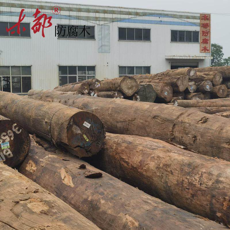 厂家松山樟木防腐木碳化柳桉南方供应防腐木地板防腐木原材料