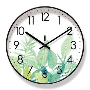 家用时钟挂表创意个性 易普拉8037挂钟客厅钟表简约清新时尚 石英钟