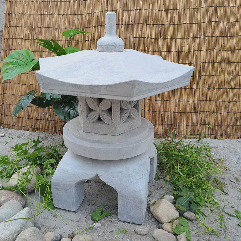 青石仿古户外石灯笼石灯园林景观装饰石头灯新中式日式庭院石灯