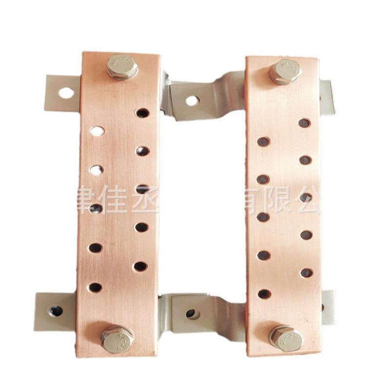 t2紫铜排机房接地加工铜排镀锡接地端子板铜排折弯打孔汇流