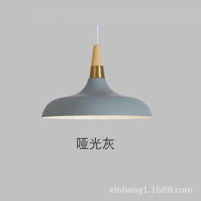 北欧简约工程照明灯罩餐厅灯饭馆工业风餐饮店铺商用创意单头吊灯