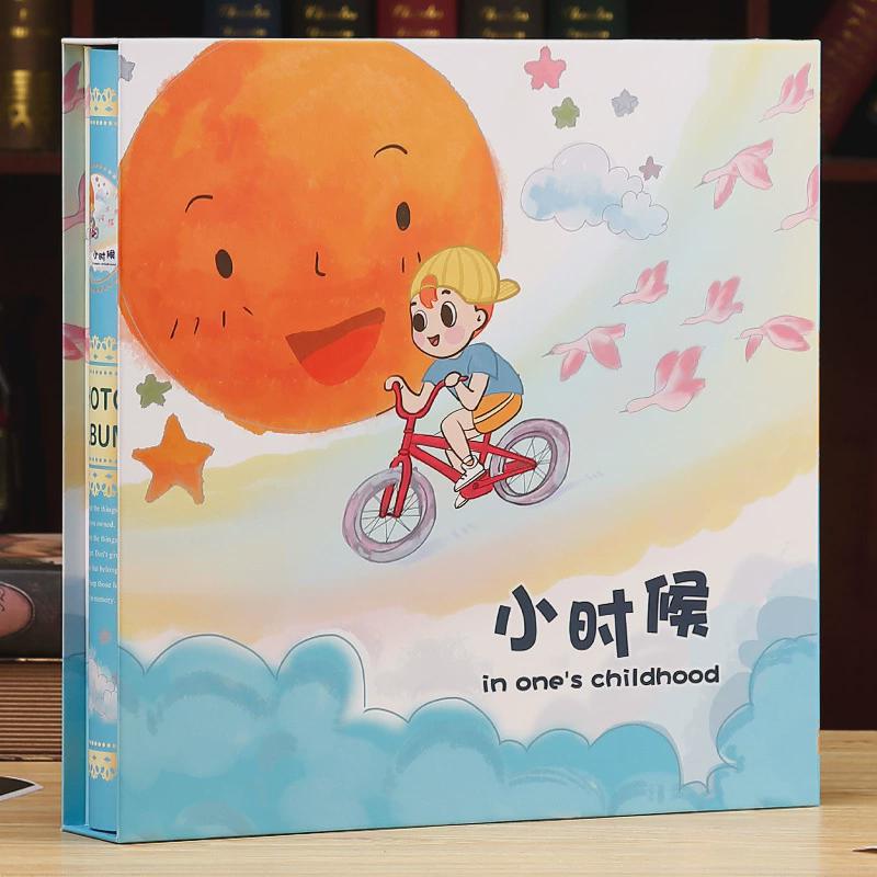 6寸1198张家庭纪念册大容量相册本5寸照片插页式盒装相簿收纳影集