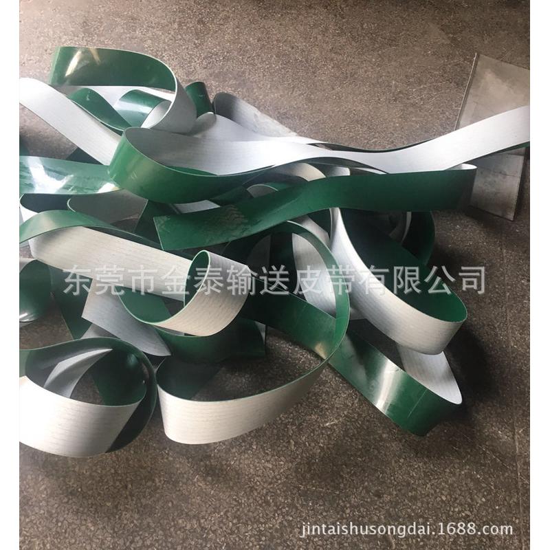 厂家批发绿色pvc皮带pvc输送带输送机皮带防静电橡胶传动带