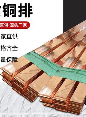 铜条t2镀锡异形紫铜排tmy接地铜母线排c1100电镀汇流红紫铜扁方排