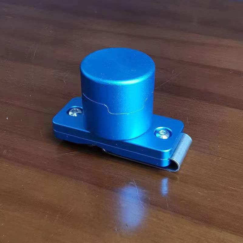 帽圆形皮带扣式巧克铝制金属巧克夹套装台球杆皮头配件桌球用品