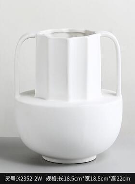 博西家居创意北欧罗马柱陶瓷花瓶花器ins风家居软装工艺品摆件