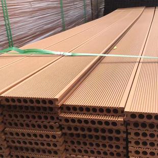 户外塑木地板栈道庭院防腐木实心露台板材木塑公园室外花园共挤板