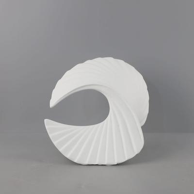 北欧海浪扇子工艺品树脂摆设饰品样板房展示柜摆件软装客厅电视柜