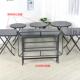 休闲户外家具户外折叠桌椅折叠桌子钢化玻璃桌咖啡桌餐桌长方桌子