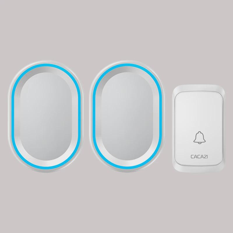 交流远距离老人叮咚门铃无线家用门铃遥控呼叫器一拖二防水外贸