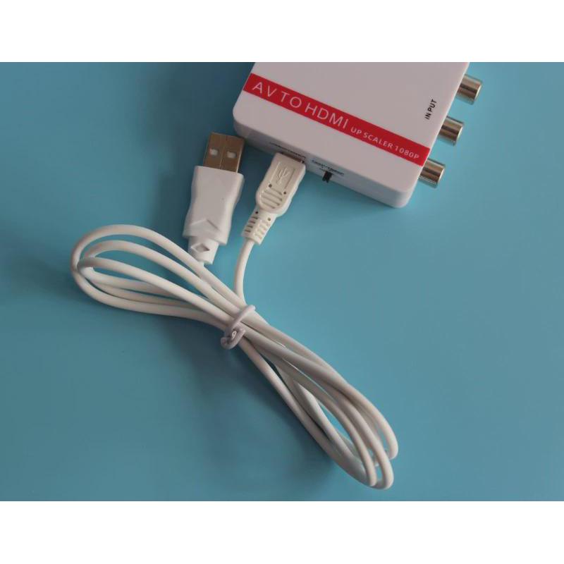 AV转HDMI转换器连接线DVD色差接高清电视1080p显示器@迈拓MT-AH01