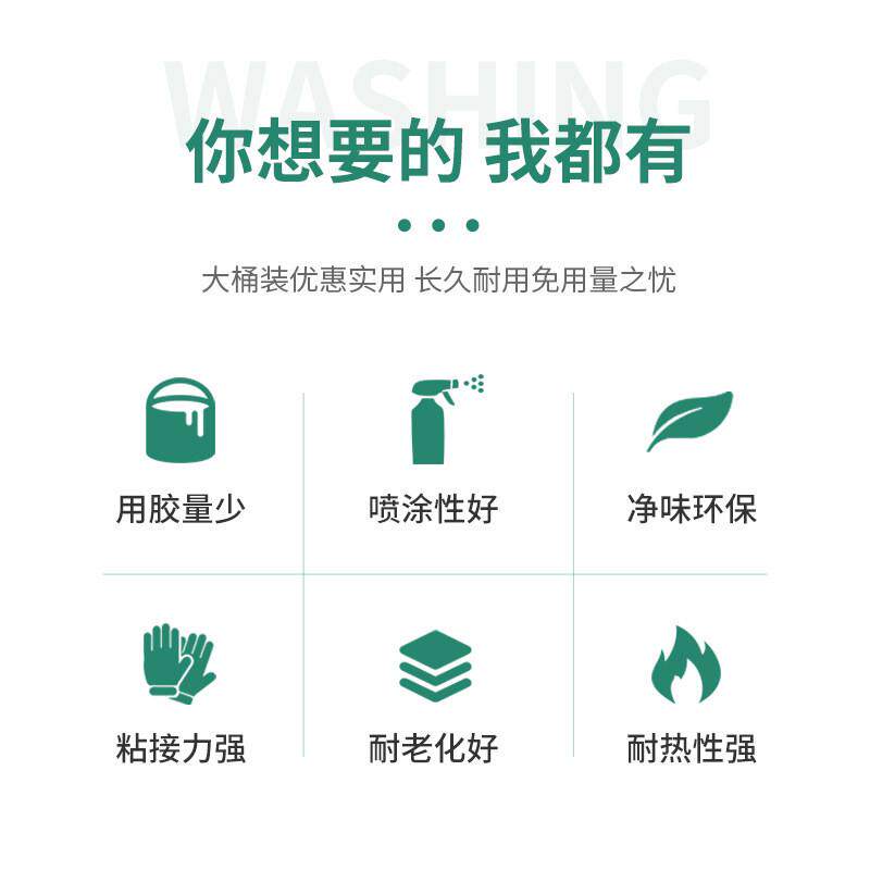 绿康喷胶地毯胶pvc篷布沙发海绵箱包喷胶皮革布料粘合剂草坪胶水
