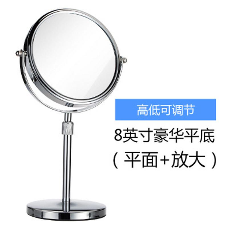 学双面镜子三倍毛孔放大化妆镜可升降调节台式桌面镜宿舍大号新品