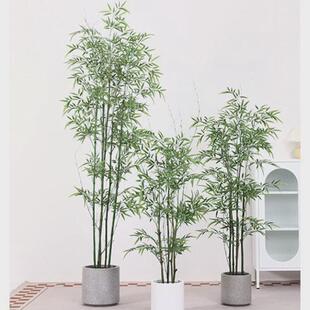 仿真植物假竹子盆栽室内装饰园林景观仿真竹子竹子盆栽假绿植批发
