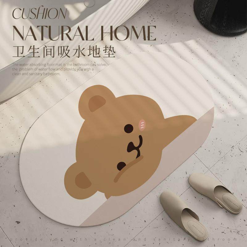 浴室吸水地垫防滑垫卫生间硅藻泥门垫现代家用入户进门高级感脚垫,个性定制/设计服务/DIY,地毯/地垫定制,淘宝优惠券,粉丝福利购,淘宝优惠卷