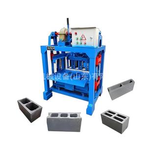 水泥砖机全自动制砖机实心路沿石空心砖机械小型移动烧免制砖机