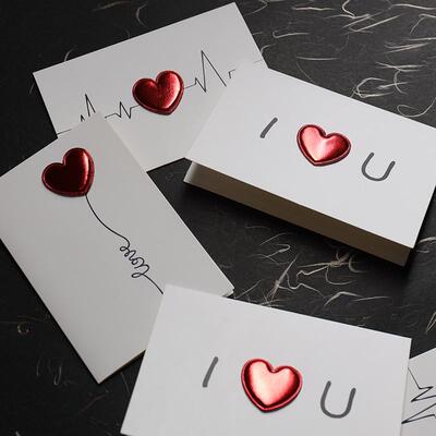 Valentine's Day gift love postcard wedding invitation C
