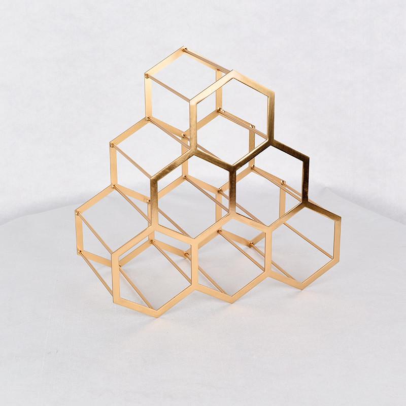 北欧金属创意红酒架摆件创意葡萄酒架家用客厅酒柜装饰金属展示架