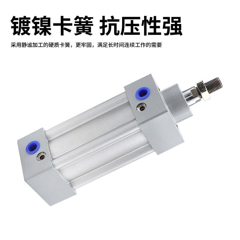 标准气缸si125*250-s推杆双杆伸缩手指大气动气缸大推力推力