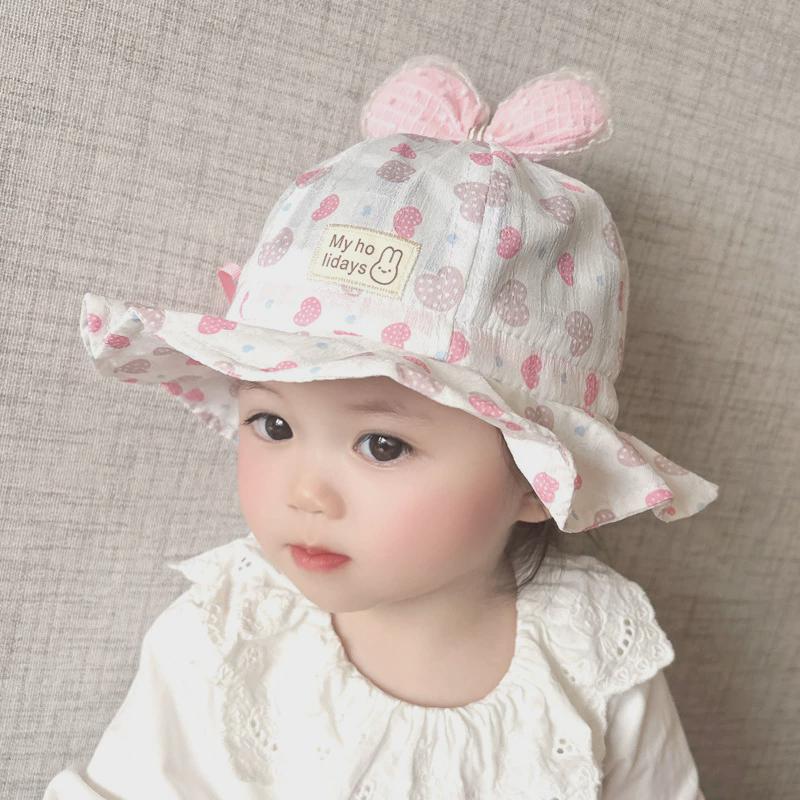 婴儿帽子春秋薄款新生儿胎帽秋冬男女宝宝婴幼儿遮阳防晒盆帽可爱