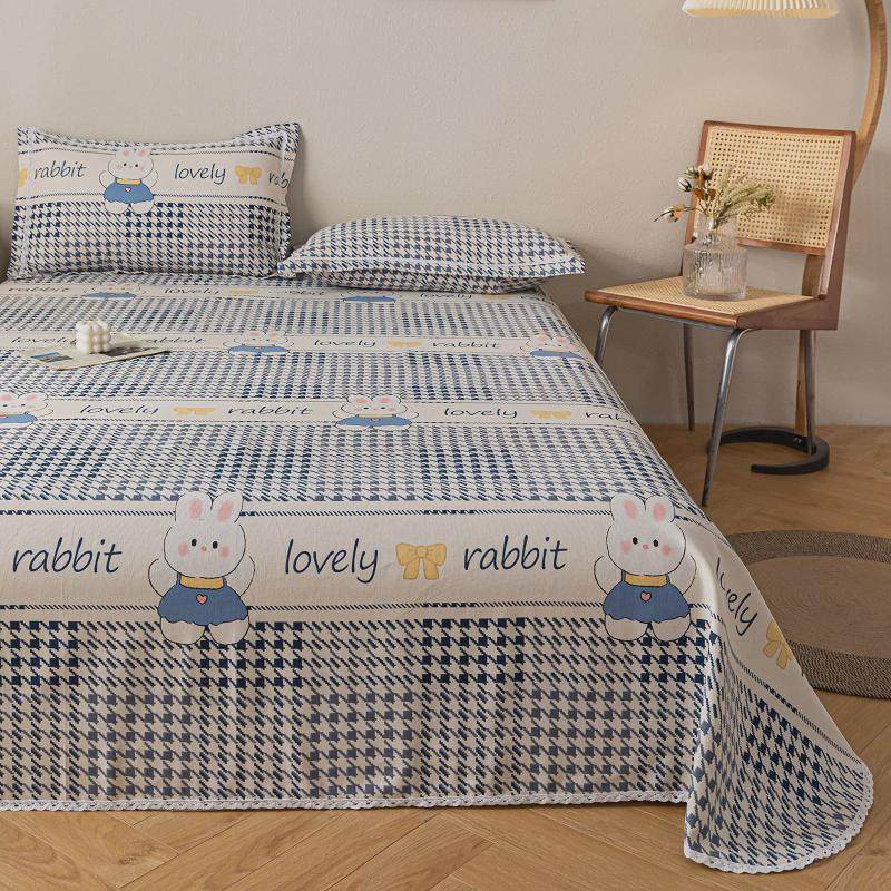 ke3c老粗布床单三件套带花边粗布幼儿园凉席儿童麻布棉夏季天席子,户外/登山/野营/旅行用品,一次性床单被套,淘宝优惠券,粉丝福利购,淘宝优惠卷