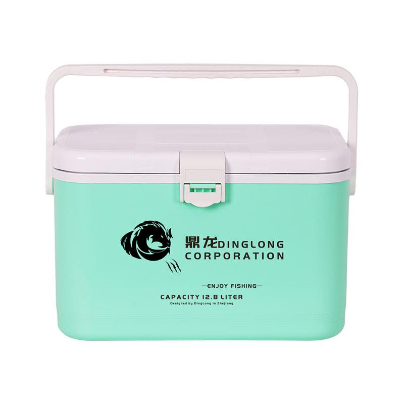 厂家直销12.8l虾箱新款带增氧孔活饵箱多功能定制便携小钓箱