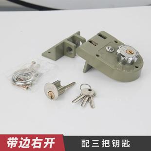 三力外齿锁大门锁老式 大铁门老虎锁对开平门锁 推拉门碰锁大虎装