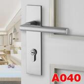 太空铝黑色门锁室内5845磁吸静音执手锁房门锁具卧室实木门执手锁