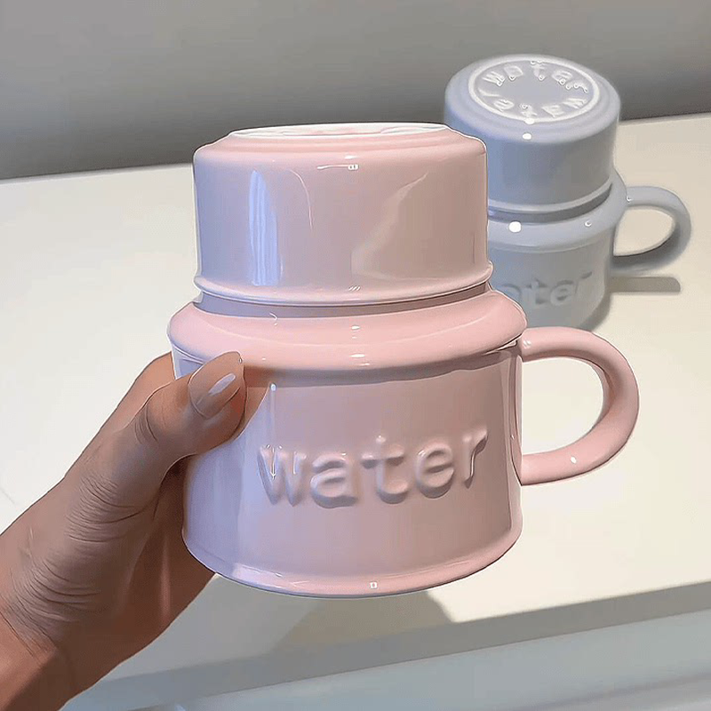 ins精致水壶陶瓷咖啡杯外出携带大容量保温女士个人专用高档精致