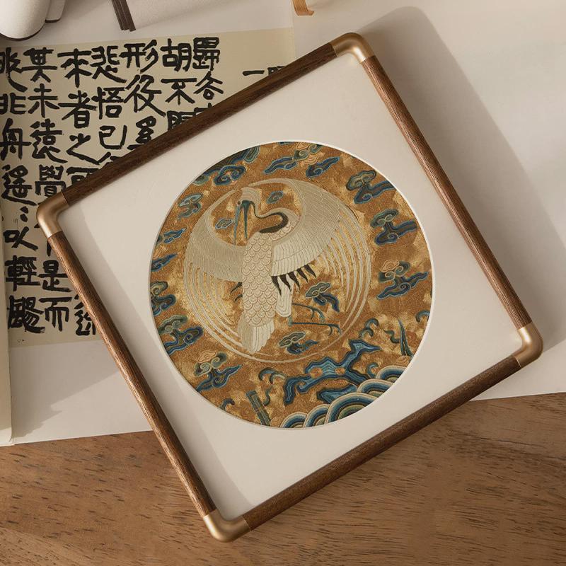 中式国风画框装裱38相框挂墙国实木书法字画外框美术馆装饰画挂画