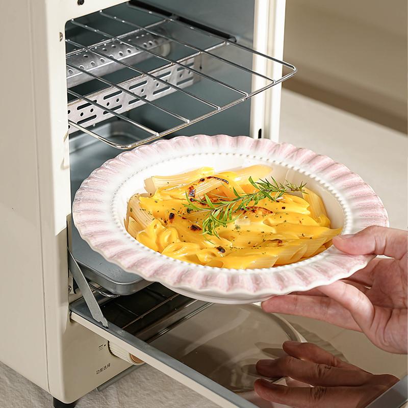 ?渐变粉碗碟套装家用陶瓷感乔迁新居新婚餐具碗盘碗筷202
