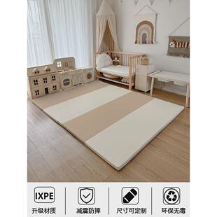 爬爬垫ixpe4cm折叠无缝款婴幼儿地垫宝宝PU爬行垫家用加厚游戏垫