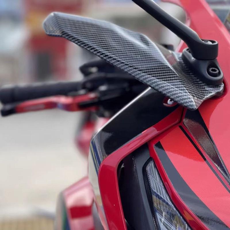 热销战斗钱江qj600赛600定风翼改装纤维纹理适用风格定风翼侧风镜