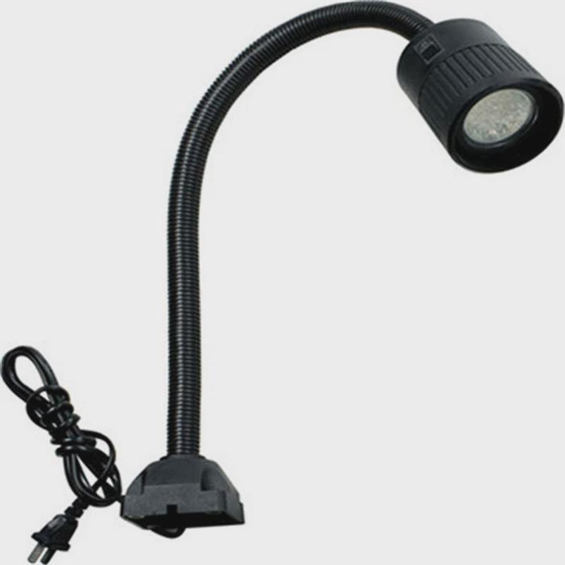 led万向软管底座强磁灯照明灯数控车床小黑灯24v220v机床工作灯