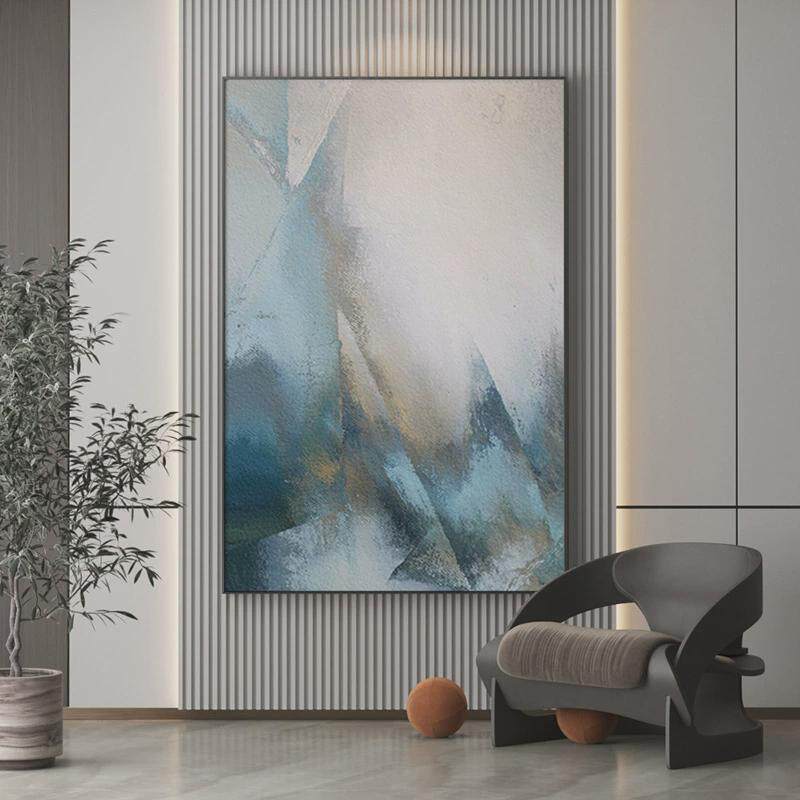 大尺寸玄关挂画客厅沙发走廊现代装饰画背景墙过道壁画酒店样板间