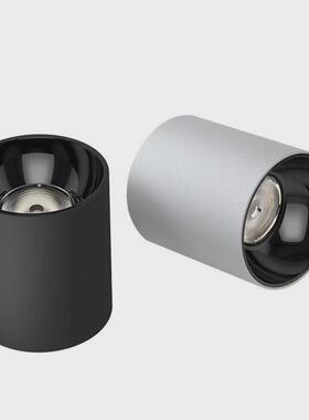 LED明装防水筒灯防眩吊装吊顶直装免打孔超薄筒灯户外cob防水筒灯