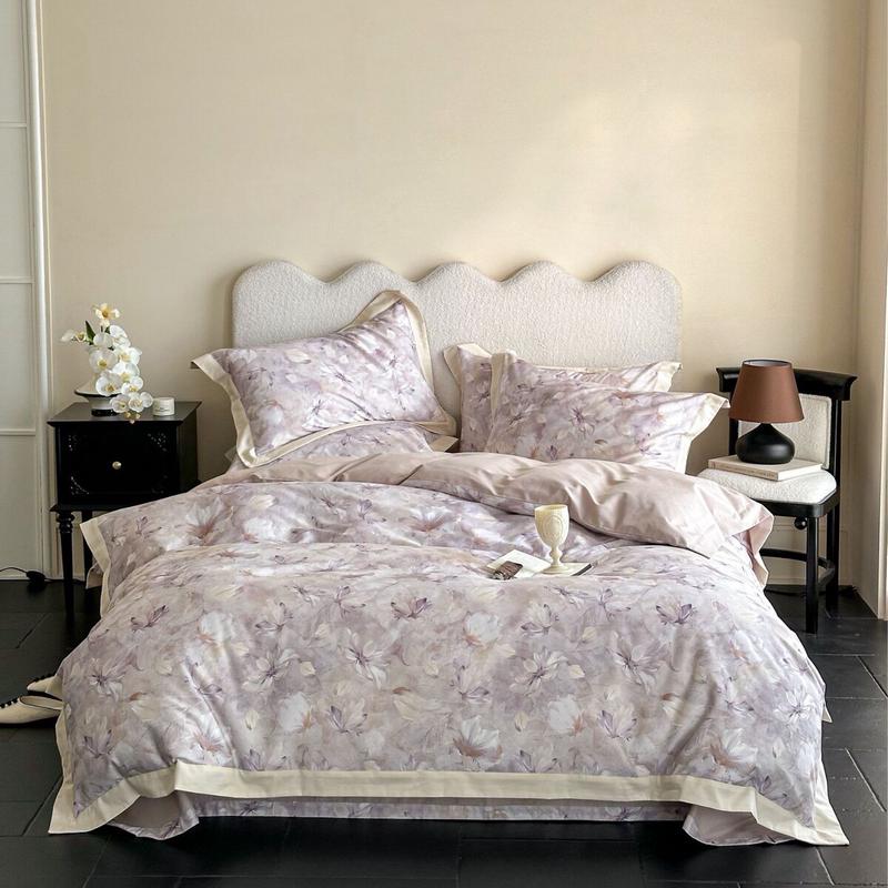 2024年秋冬新品磨毛四件套100支磨毛数码印花磨毛亲肤床上套件