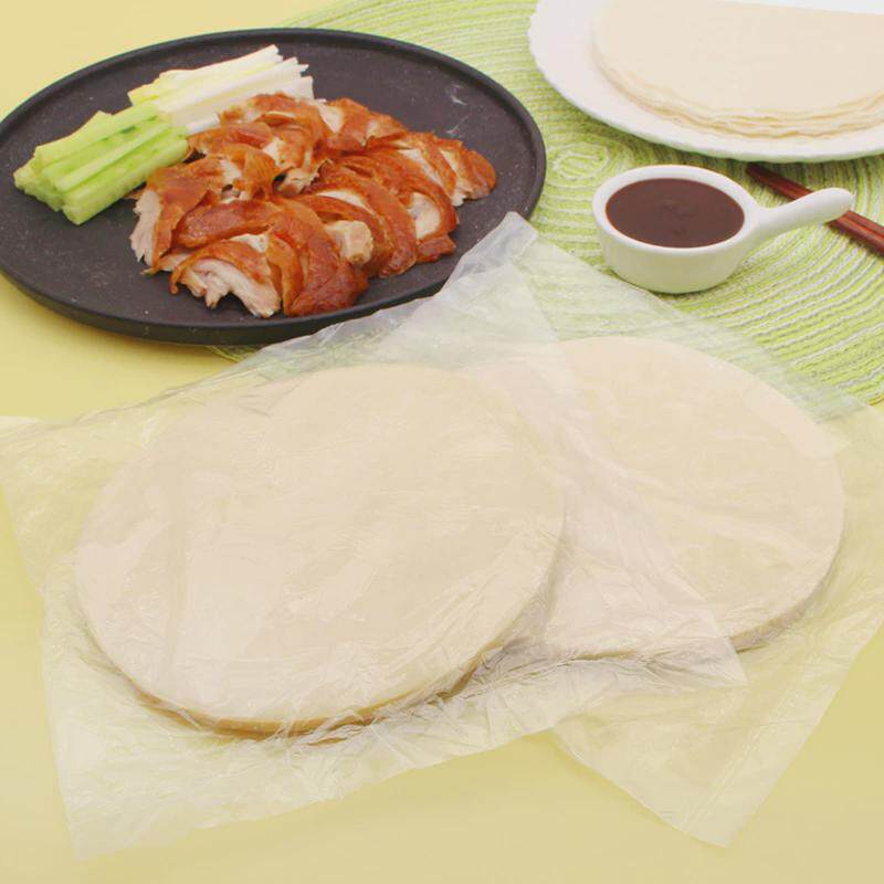 北京烤鸭卷饼皮京酱肉丝荷叶饼筋饼春饼薄饼即食专用面饼商用鸭饼