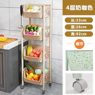 厨房放菜蓝子架厨房里放菜的架子厨房里面放东西的架子置物架多层