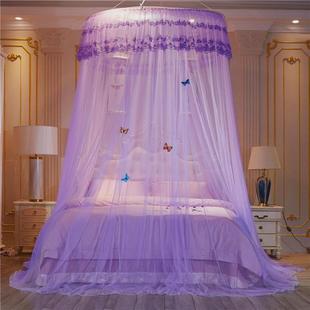 新款 直径1.2米吊挂圆顶双人单人床家用蚊帐吊顶落地蚊帐