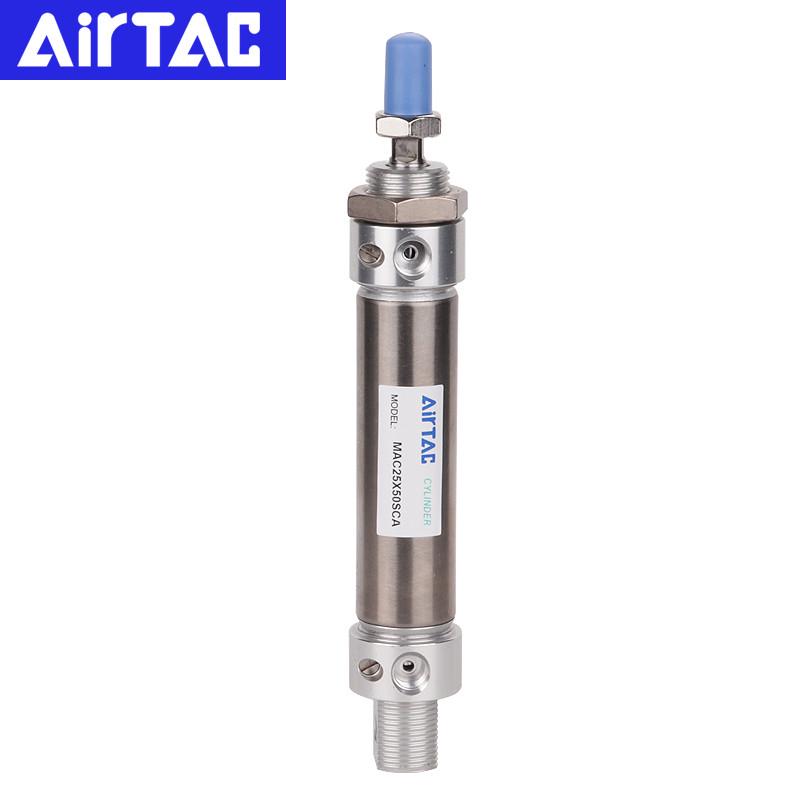 亚德客迷你型缓冲气缸mac20x225/300/400/500/600/350-s-ca-u/cm