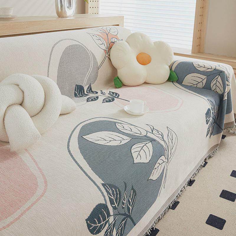 欧式ins风雪尼尔防四季通用沙发巾猫爪沙发套罩万能全包沙发垫子