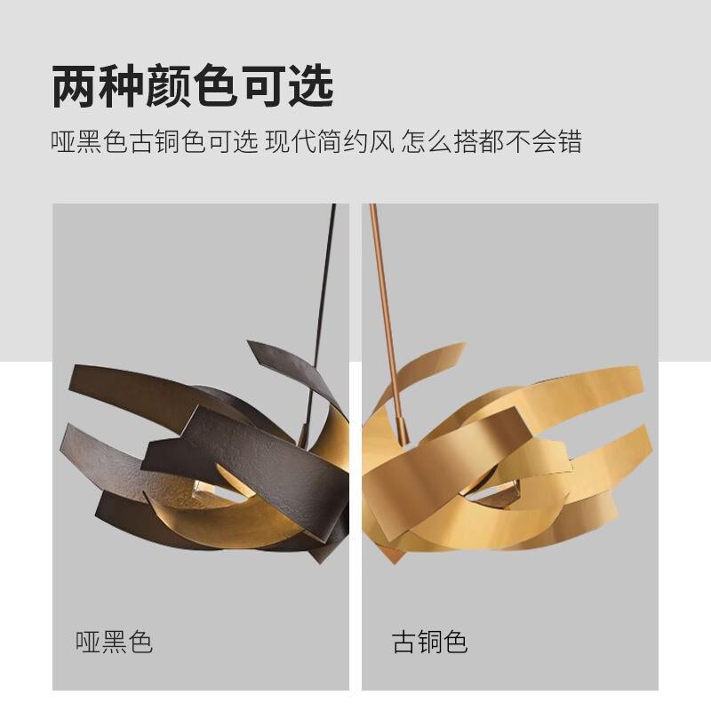 热销花朵美式创意餐厅吊灯设计师艺术轻奢客厅灯后现代装饰艺术吊