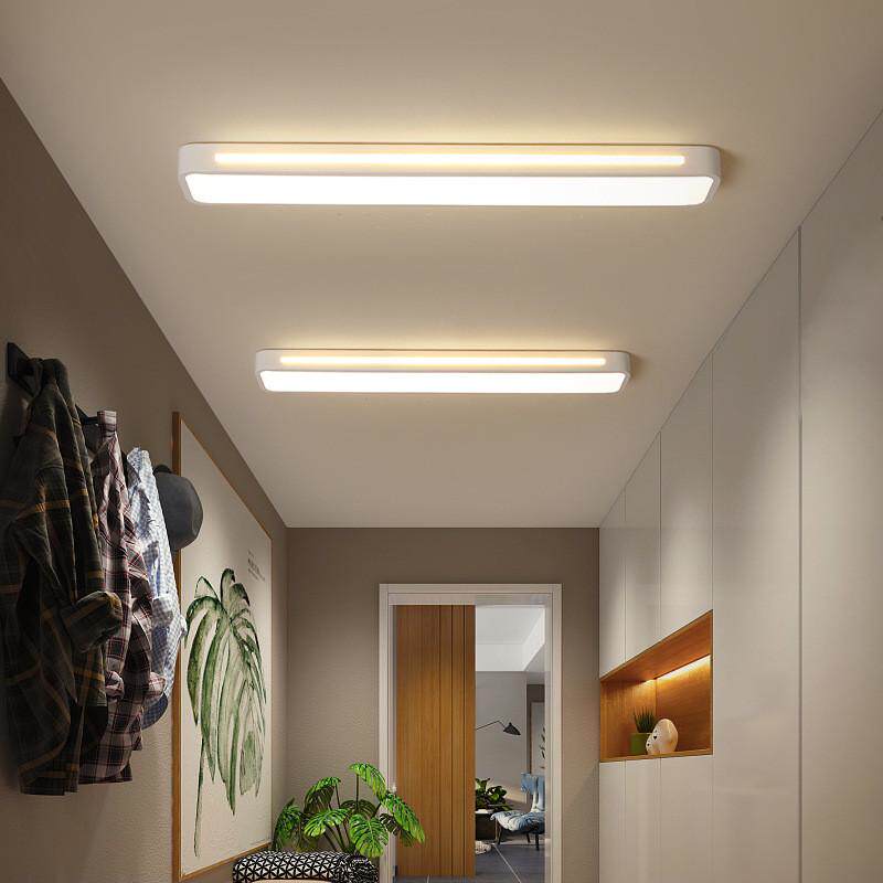新款长条吸顶灯北欧简约LED过道灯家用餐厅入户玄关走廊阳台灯具