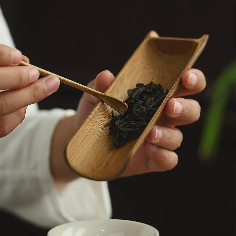 hx四川拨桢楠金丝楠木茶小叶茶针茶则茶铲扒茶通茶匙茶道六君子配