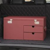 热销大号密码 饰用 锁车载收纳箱后备箱储物箱车上行李收纳盒车内装