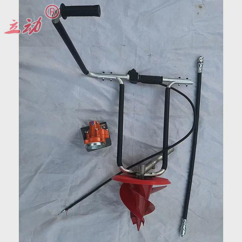 烟种打孔器减速器烟钻头双手烤烟打塘机背负式割草机打孔机